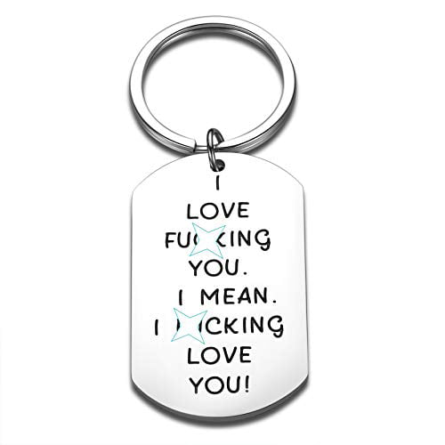 Valentine Day Keyring I Love You Keychain Couples Key Ring for Him Her Boyfriend Girlfriend Husband Wife